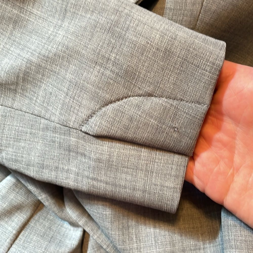 Rag & Bone Hidden Button Blazer Jacket Grey 0 - image 8